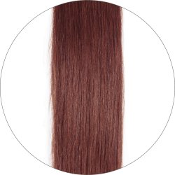 #33 Mahogany Brown, 60 cm, Tape Hair Extensions, Double drawn