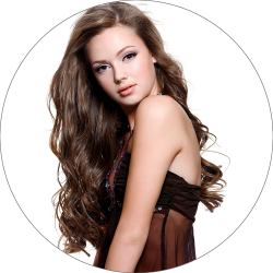 #8 Brown, 50 cm, Clip In Hair Extensions