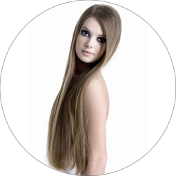Long Lasting, #10 Light Brown, 50cm, 50g, Weft Hair Extensions