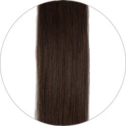 #2 Dark Brown, 60cm, 50g , Tape Hair Extensions, Single drawn