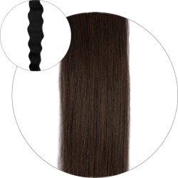 #2 Dark Brown, 50 cm, Natural Wave Pre Bonded Hair Extensions
