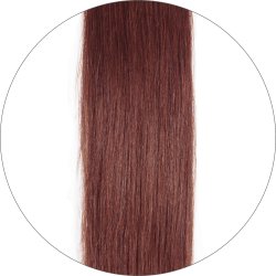 #33 Mahogany Brown, 60cm, 50g , Tape Hair Extensions, Double drawn