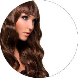 #6 Medium Brown, 60cm, 50g , Tape Hair Extensions, Double drawn