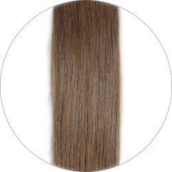 #8 Brown, 50 cm, Tape Hair Extensions, Single drawn