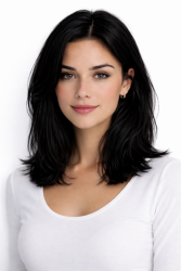 #1 Black, 40cm, 50g, Nano Hair Extensions