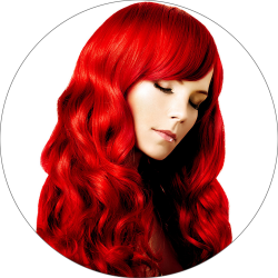 #Red, 40 cm, Clip In Hair Extensions