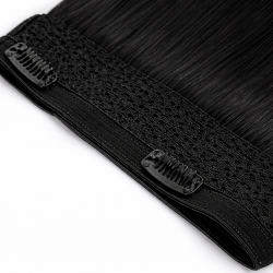 #1 Black, 50cm, 100g, Halo Hair Extensions