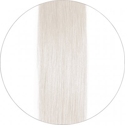 #1001 Platina, 40cm, 50g , Seamless, Tape Hair Extensions, Single drawn