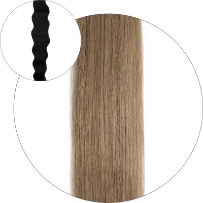 #10 Light Brown, 50 cm, Natural Wave Pre Bonded Hair Extensions