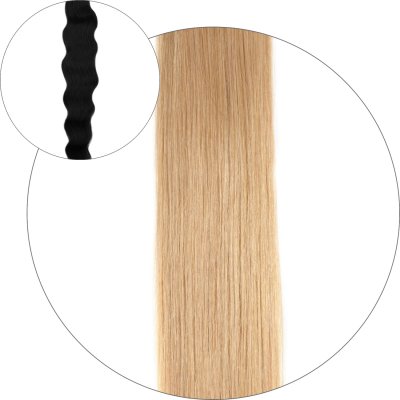 #18 Medium Blonde, 50 cm, Natural Wave Pre Bonded Hair Extensions
