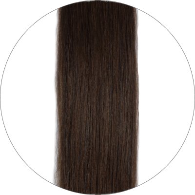 #2 Dark Brown, 60cm, 50g , Tape Hair Extensions, Double drawn
