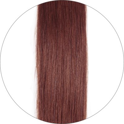 #33 Mahogany Brown, 40 cm, Tape Extensions, Double drawn
