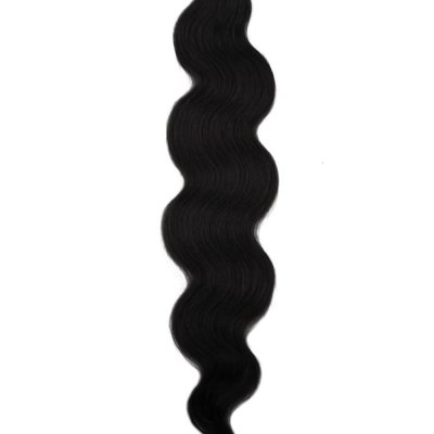 #1 Black, 50cm, 50g , Body Wave Tape Hair Extensions